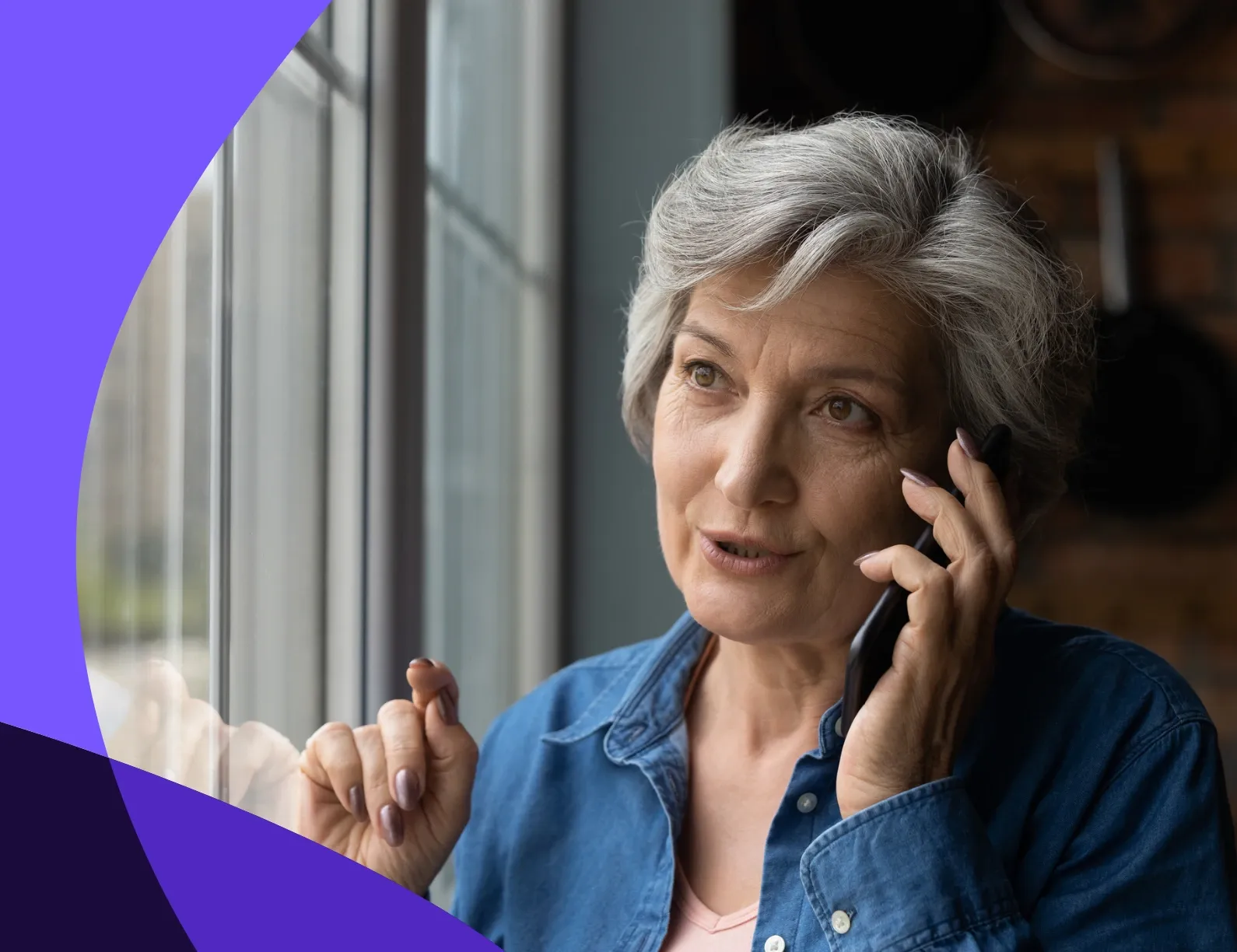 Woman Talking Over a Phone